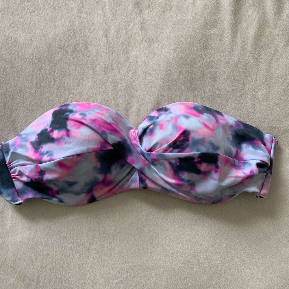 VS PINK - size Medium - tie dye strapless bikini top